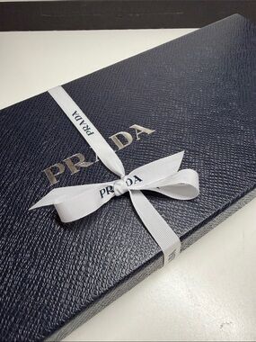 Prada Accessory Empty Box With Ribbon